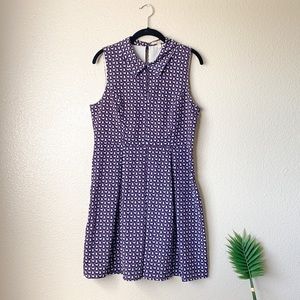 Monteau High Neck Peter Pan Collar Dress XL